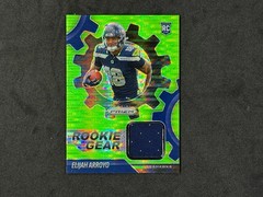 2025 Prizm Elijah Arroyo Rookie Gear Neon Green Pulsar Jersey #RGR-EAO Seahawks