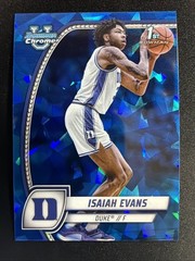 ISAIAH EVANS 2025-26 BOWMAN CHROME U BLUE SAPPHIRE 1ST ROOKIE