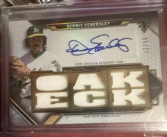 2021 TOPPS TRIPLE THREADS AUTO RELICS DENNIS ECKERSLEY 8/27