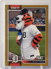 2026 Topps Series 1 Celebration PAWS Mascot Gold SSP #/50 #M-15 Tigers 40/50