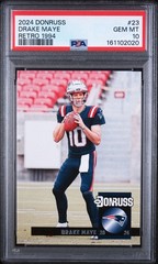 DRAKE MAYE 2024 Panini Donruss Retro 1994 #23 Rookie RC PSA 10