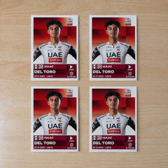 Panini Giro d’Italia 2025 Isaac del Toro Rookie Sticker n.269 Lot x4 UAE