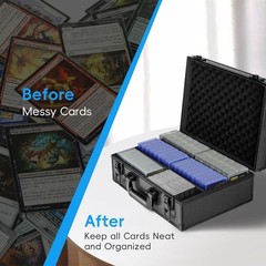 600+ 3″x4″ Capacity 35PT Box Toploader Aluminum Card Alloy Organizer Lockable US