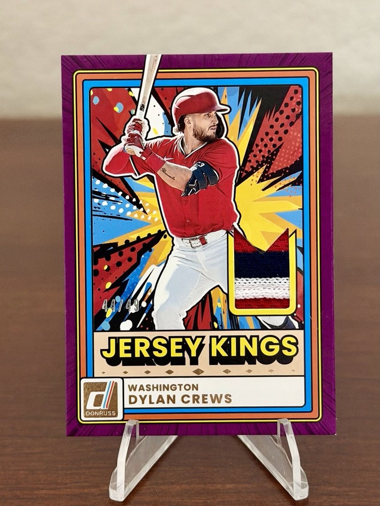 2026 Donruss Dylan Crews Jersey Kings PURPLE PATCH /49 JK-DC Multi Color Relic