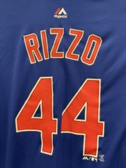 Chicago Cubs Anthony Rizzo Majestic Shirt, No Size-See Pics For Measurements