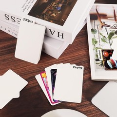 300 Pieces Trading Card Dividers, Blank Paper Card Dividers White Card Separator