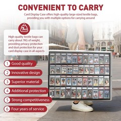 34″x22″ Premium Trading Card Display Case with Alloy Lock & Anti-Wear Surface