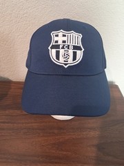 FC Barcelona FCB Navy Adjustable Strapback Hat Cap Soccer Football Fi Collection
