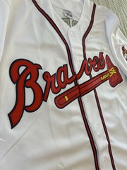 Chipper Jones Atlanta Braves 1995 World Series Home White Jersey Men’s