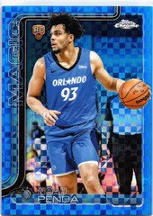 Noah Penda 2025-26 Topps Chrome Rookie Blue X-Fractor #282 Orlando Magic RC