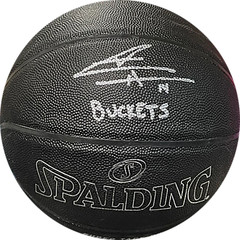 Tyler Herro «Buckets» Autographed Black Indoor/Outdoor Basketball (JSA)