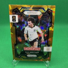 2026 Panini Prizm FIFA World Cup #63 Paul Breitner – Germany, Gold Cracked Ice