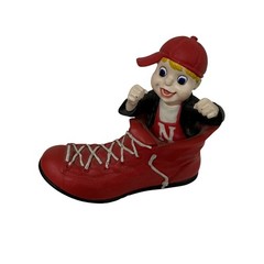 VTG Nebraska Cornhuskers Mascot in Football Cleat by Ridgewood Collectibles — LN