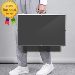 Card Display Case, Aluminum 34″ L X 22″ W Glass Display Case for Cards, XL Large