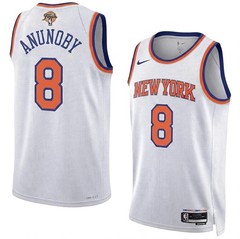 New York Knicks OG Anunoby White 2026 Finals Patch Custom Stitched!!