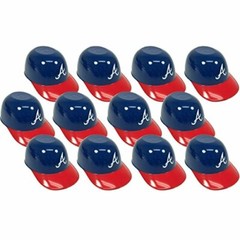 Atlanta Braves MLB 8oz Snack Size Ice Cream Mini Baseball Helmets — Quantity 12