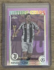 2024-25 Topps Chrome UEFA — Future Stars Kenan Yildiz Violet Refractor /299