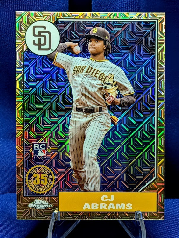 ~ CJ Abrams 2022 Topps Update 1987 Chrome Silver Packs RC Rookie #T87C-41 Padres