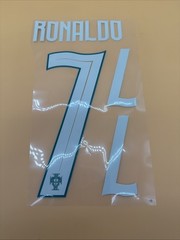 2026 World Cup Portugal #7 RONALDO Home Player Name & Number Set