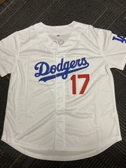 DODGERS JERSEY SHIRT #17 OHTANi KIDS ’ SIZE 14/16 IN WHITE *BRAND NEW*