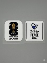 2026 FIFA World Cup Patch Soccer Jersey Iron On White & Group Stage Round 1