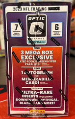 2023 Panini Donruss Optic Football Sealed Mega Box Rookie GREEN Hyper Parallels