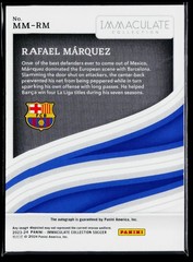 Rafael Marquez 2023-24 Panini Immaculate Modern Marks /20 Auto #MM-RM Barcelona