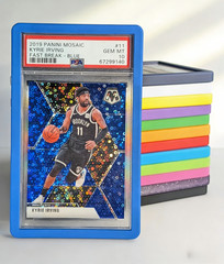 PSA Graded Card Slab Bumper Guard Protector Skin TPU — BLUE — STACKABLE