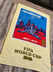 FIFA Dallas World Cup, Large Towel “June 11 — July 19” with hanger