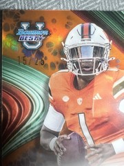 2024 Bowman’s Best U — Cameron Ward — /25 Autograph Orange #BOA-CWA Miami