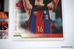 4x Pau Gasol Rookie RC Card Lot w/ Sage /3,200 & Foil SP Lakers