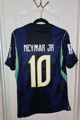 Brazil National Team Soccer Jersey Neymar Jr #10 Yellow Blue Sizes M L Fan Versi