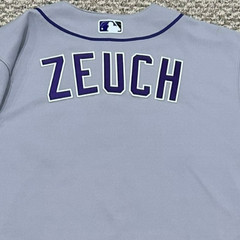 NO # ZEUCH SIZE 46 2023 COLORADO ROCKIES ROAD GRAY GAME JERSEY ISSUED NWOT MLB