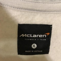 McLaren Formula 1 Team Sweatshirt Mens XL Gray F1 Racing MP4/2C Car Graphic
