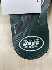 New York Jets NFL Football Flip Flops Team Logo NWT Various Sizes Unisex