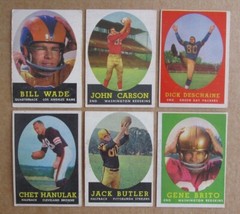 1958 TOPPS FOOTBALL CARD SINGLES COMPLETE YOUR SET PICK CHOOSE UPDATED 6/24