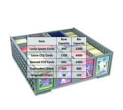 BCW Collectible Card Bin Hold Gaming Sport Toploaders Magnetic / Deck 3200 Box
