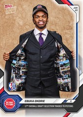 2025-26 NBA Topps Now #EOK2 Ebuka Okorie RC DRAFT Detroit Pistons — PRESALE