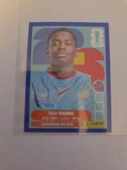 2026 Panini FIFA World Cup Sticker Noah Sadiki #COD 12 Blue Parallel Congo DR