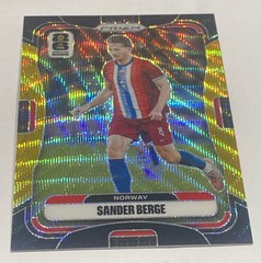 2026 Panini Prizm FIFA World Cup Sander Berge Gold Wave Prizm #328 4/8 Norway
