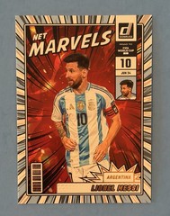 2025-26 Donruss Road to WC Lionel Messi Net Marvels Red #21 Argentina Insert SP