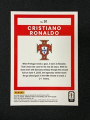 2025-26 Donruss Soccer Road To FIFA World Cup — #91 Cristiano Ronaldo, Portugal