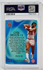 2012 Fleer Retro #19 Mystique Raise the Roof Clyde Drexler /100 PSA 9