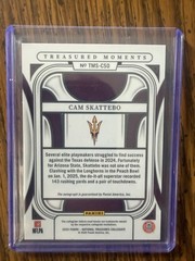 2025 Panini National Treasures Collegiate Cam Skattebo Auto /75 Blue #TMS-CSO