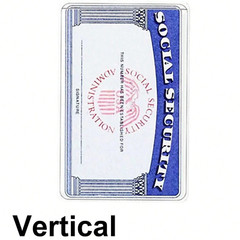 10pcs Card Holder Protector Sleeves Waterproof for ID SSN Medicare Cards Secure