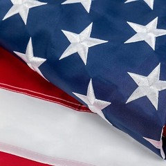 American Flag Heavy Duty 3×5 ft, 100% Made IN USA Sewn Stripes Embroidered Stars