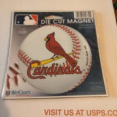 St. Louis Cardinals Baseball -Die cut Magnet Indoor & Outdoor Licenced Wincraft