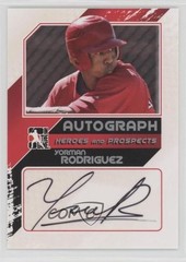 2011 ITG Heroes and Prospects Close Up Silver /190 Yorman Rodriguez Auto 0ot5