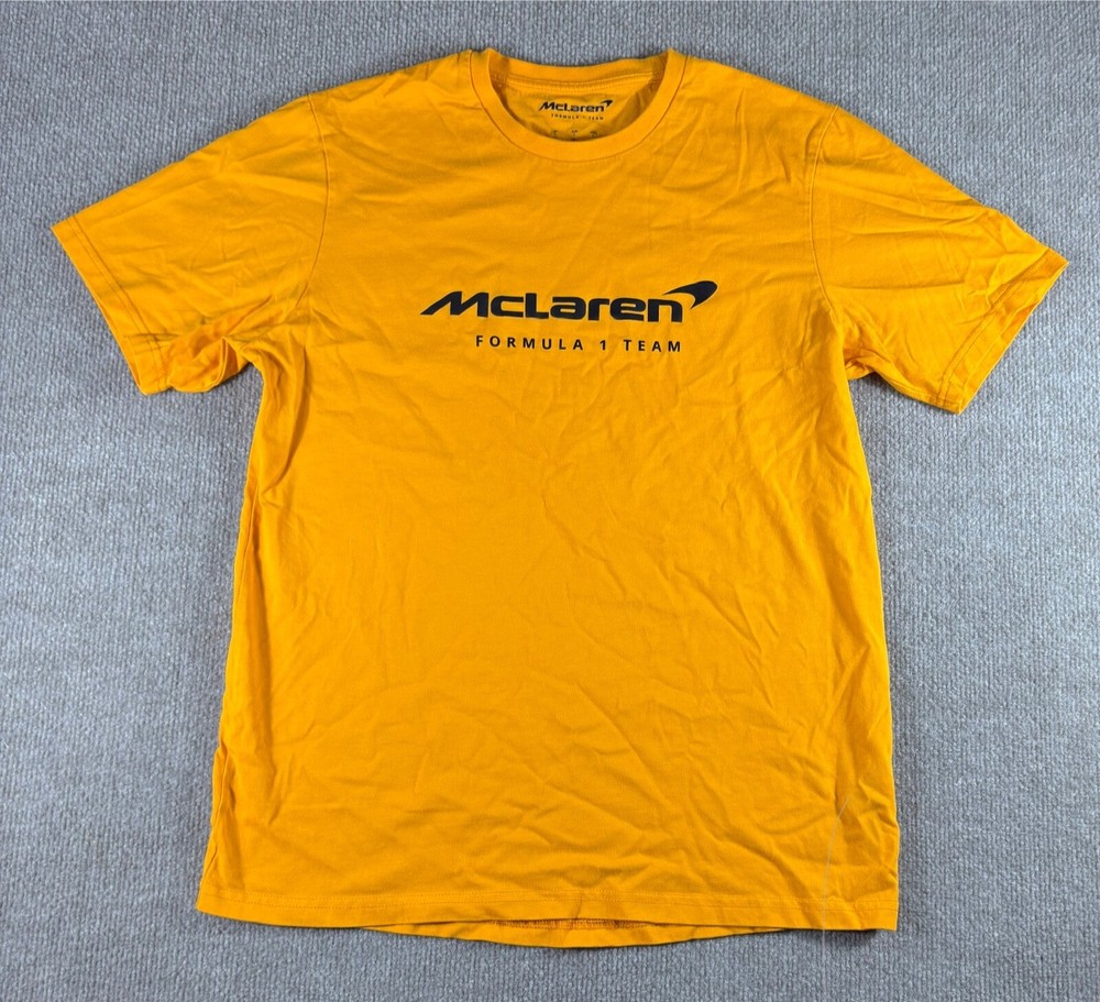 Castore McLaren Formula 1 Team Orange T shirt Men’s Size Large L Tee Racing