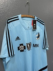 Brand New 2018 Adidas Minnesota United Soccer Blue Jersey Size 2XL Mens
